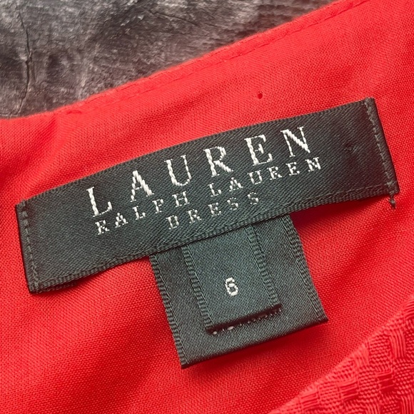 Ralph Lauren Coral Red Dress - Picture 4 of 10